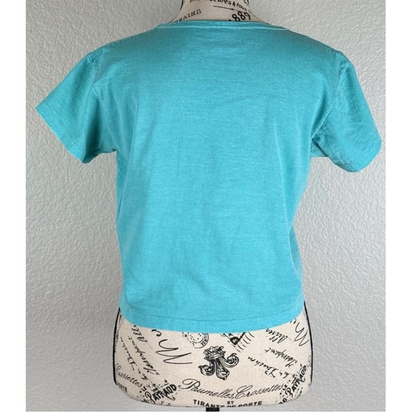 Vintage Womens Anvil Y2K Tag Capitola California Cropped Tee, size Medium - Picture 6 of 9